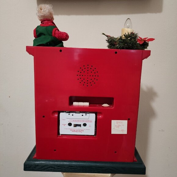 Vintage Holiday Creations Animated Santa Sing-A-Long Cassette Player W/ Light - Picture 3 of 7